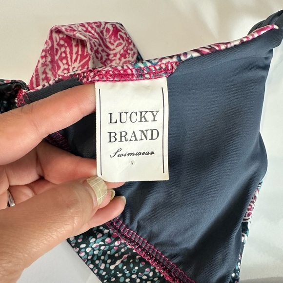 NEW Lucky Brand Women’s Multicolored Boho Paisley Print Bikini Set Sz S - Picture 11 of 12